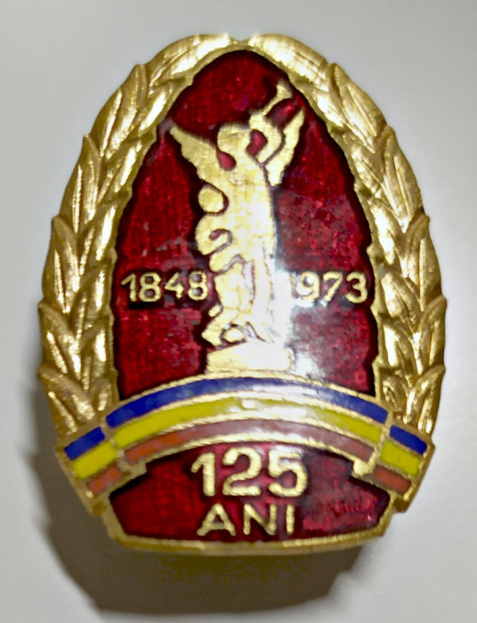 MI INSIGNA 1848 1973 125 ANI LUPTELE DIN DEALUL SPIRII MAI POMPIERI POMPIER