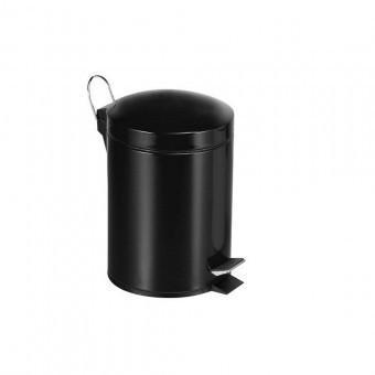 Cos de gunoi Strend Pro PD-19, culoare negru, capacitate 5 L, cu pedala foto