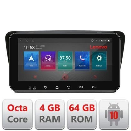 Navigatie Skoda Rapid Seat Toledo 2013+ Android radio gps internet Octa Core 4+64 LTE ecran de 10.33&#039; wide Kit-rapid+EDT-E511-PRO v1 CarStore Technolo