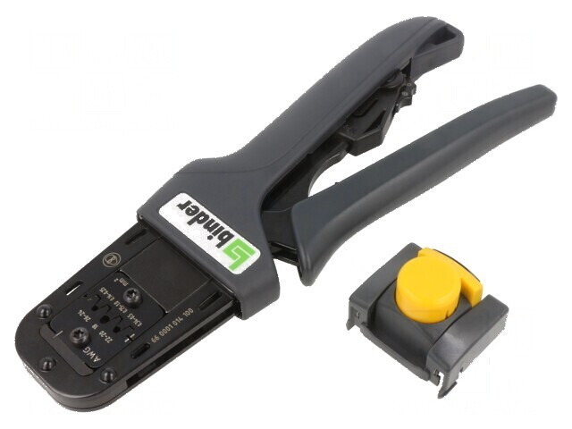 Tool for crimping single contacts M16