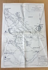 G193-I-Harta schita Romania veche-Actiunea Diviziei 1 Motorizate 21 10 1938.