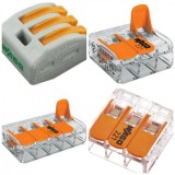 Cleme Rapide Wago 222-413, 221-412, 221-613, 221-2411 pentru Conectare Cabluri