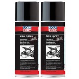 Pachet 2 x Spray Zinc Liqui Moly 400ml, protectie coroziune, grunduire, rezistent 500&deg;C, vopsire ulterioara, industria auto