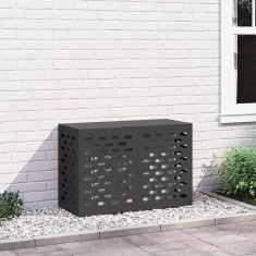 vidaXL Husă pentru aer condiționat Negru 90 x 40 x 60 cm Oțel