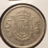 Spania 5 pesetas 1975, Europa