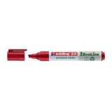 Marker permanent Edding 22 Ecoline, corp plastic, varf tesit 1-5 mm, rosu