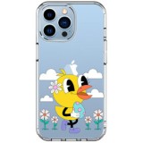 Husa personalizata apple iphone 15 pro max, happy duck