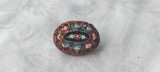 BROSA splendida MICROMOZAIC VENETIAN manopera EXCEPTIONALA vintage VECHE superba, Alama