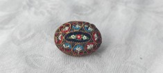 BROSA splendida MICROMOZAIC VENETIAN manopera EXCEPTIONALA vintage VECHE superba