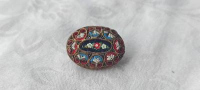 BROSA splendida MICROMOZAIC VENETIAN manopera EXCEPTIONALA vintage VECHE superba foto