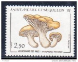 !! RARR : ST. PIERRE ET MIQUELON - CIUPERCI 1987 , 1 VALOARE- NESTAMPILAT/ FLORA