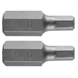Bit HEX 6x30 mm din otel S2, set 2 buc, NEO TOOLS