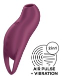 Stimulator Clitoris Satisfyer Pocket Pro 1, Air Pulse&amp;Vibration, Silicon, IPX7, USB, Mov