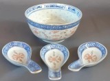 SET DIN PORTELAN CHINEZESC, BOL SI TREI LINGURI - JINGDEZHEN