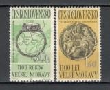 Cehoslovacia.1963 1100 ani Moravia Mare XC.340, Nestampilat