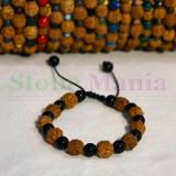 Bratara rudraksha 8mm si onix negru 6mm, Stonemania Bijou