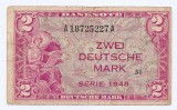 Germania 2 Deutsche Mark 1948 - U.S. Army Command, 18725227, P-3