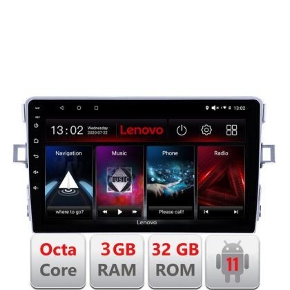 Navigatie Toyota Verso 2011-2016 D-133 Octa Core cu Android Radio Bluetooth Internet GPS WIFI DSP 3+32 GB 4G KI LENOVO LITE CarStore Technology