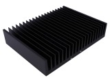 Radiator extrudat negru cu aripioare 150x200x40mm