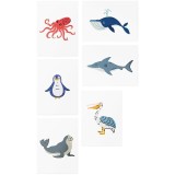 TATTonMe AR Set Ocean Animals tatuaj pentru copii 3 y+ 6 buc