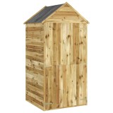 Cumpara ieftin Magazie unelte de gradina cu usa 107x107x220 cm lemn pin tratat