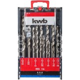 Einhell 49109119 - Set 19 burghie metal HSS 1-10 mm tija cilindrica, Kwb