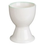 Suport pentru ou, Alb cu margine verde menta, &Oslash;5x6.5cm, CMCLASS