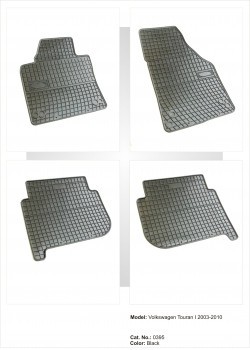 Set covorase cauciuc auto dedicate Volkswagen VW Touran I foto