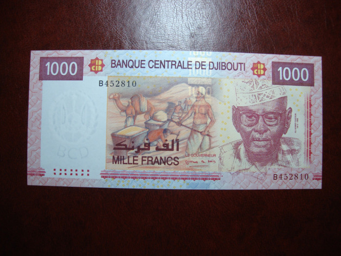 DJIBOUTI 1000 FRANCI UNC