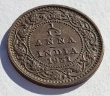 347. Moneda India Britanica 1/12 Anna 1931