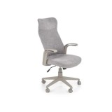 Scaun birou ergonomic HM Arctic, stofa, mecanism de balans, cadru polipropilena, rotatie 360&deg;, 100 kg, gri