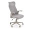 Scaun birou ergonomic HM Arctic, stofa, mecanism de balans, cadru polipropilena, rotatie 360&deg;, 100 kg, gri