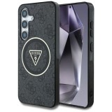 Husa pentru samsung galaxy s25 - guess iml metal glitter 4g circle triangle magsafe - black