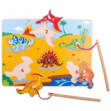 Joc magnetic - Dinozaurii fiorosi, BigJigs Toys