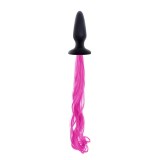 Dop anal cu coada Unicorn Tails - Pink, NS Toys