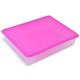 Recipient Alimente, Transparent, Capac Fucsia, Capacitate 6L, Oem
