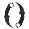 Set doua cutite karambit, 19 cm, negru, teaca inclusa