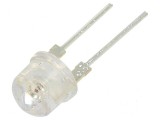 Lampa LED 8mm Roșie 100&deg; Convexă cu Nr. Termic 2 - 14&divide;18lm, Optosupply