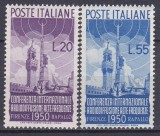 DB1 Italia 1950 Conferinta Internationala pentru Undele Scurte Radio 2 v. MNH