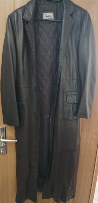 Geaca piele lunga dama F&amp;Co