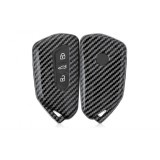 Husa pentru cheie auto Kwmobile compatibila cu VW Golf 8, negru carbon - RESIGILAT