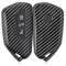Husa pentru cheie auto Kwmobile compatibila cu VW Golf 8, negru carbon - RESIGILAT