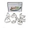 Set de Forme pentru Biscuiti 3D de Craciun 8 Forme Diferite Handy KitchenServ