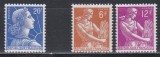 Franta 1957 - Nou tip Marianne, Secerătoare - Noi valori, 2 Serii, MNH, Nestampilat