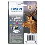 Epson original ink C13T13064012, T1306, cyan/magenta/yellow, 30,3ml