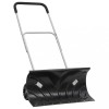 VidaXL Lopată de zăpadă cu m&acirc;ner extensibil negru 66 cm lamă din oțel 364817