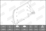 JURID 1957401070 Set garnituri de frictiune, frana tambur