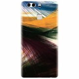 Husa silicon pentru Huawei P9 Plus, Colorful Peacock Feathers