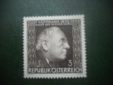 HOPCT TIMBRE MNH 862 ARHITECT JOSEF HOFFMANN 1966 -1 VAL AUSTRIA, Nestampilat