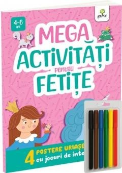 Mega Activitati Pentru Fetite. 4 Postere Uriase foto